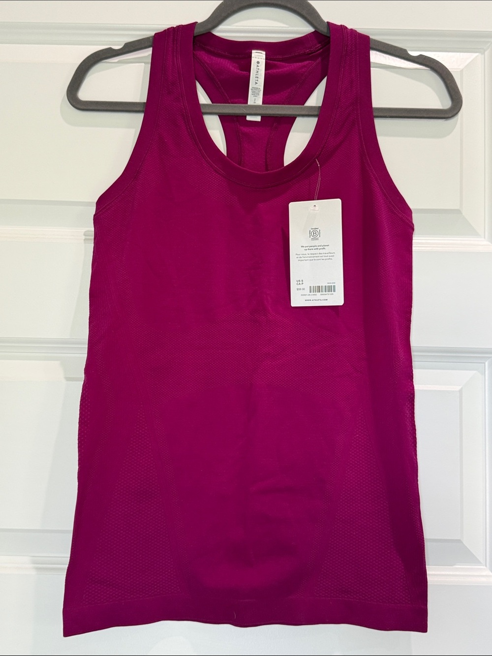Athleta Magenta Momentum Seamless Tank Top